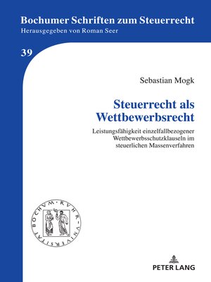 cover image of Steuerrecht als Wettbewerbsrecht